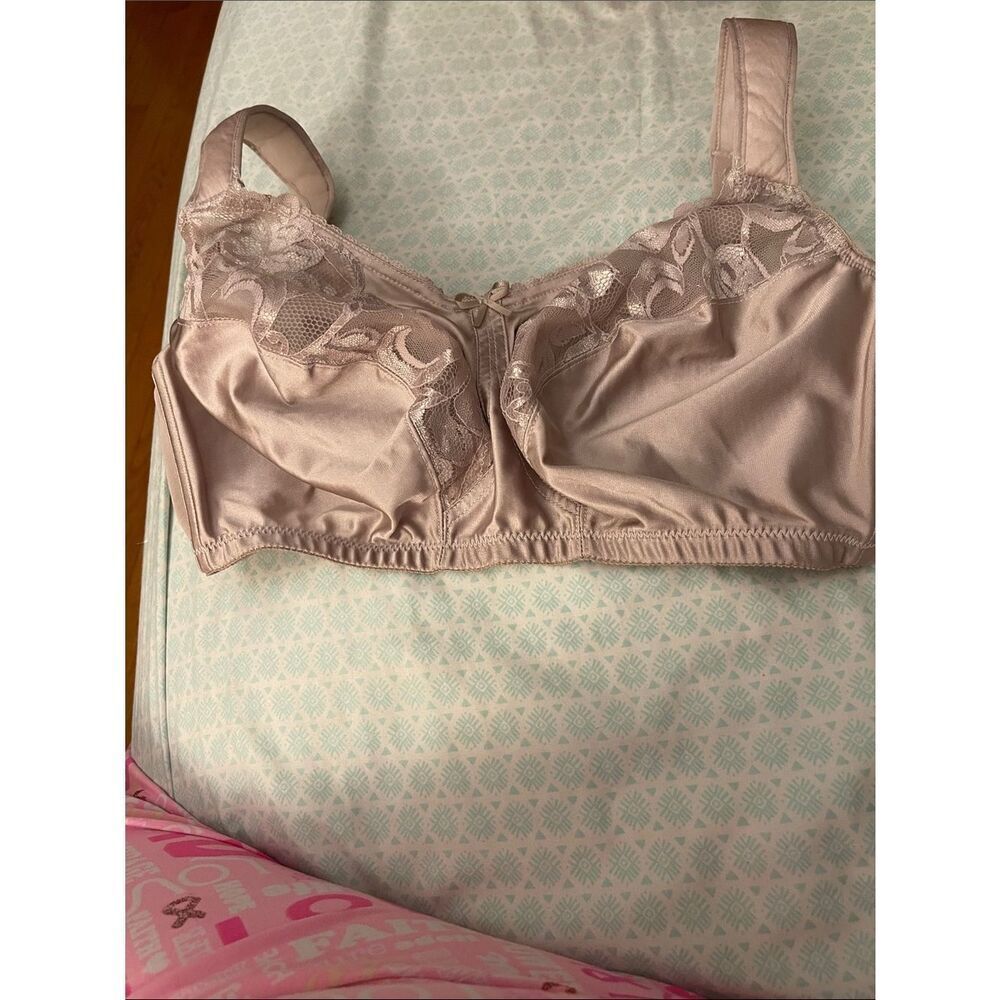 Vanity Fair Lace-Trim Comfort Bra in Light Blush 38DD